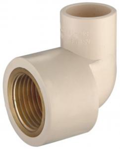 China CPVC 90deg Female Elbow With Brass Tubing Fittings on sale