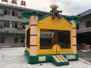 China Air Monkey Inflatable Bouncer , Palm Tree Samll Inflatable Bounce Castle For Little Kids on sale