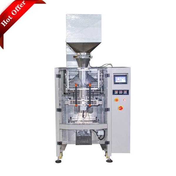 PE 400kg Automatic Vertical Granule Packing Machine Food Grains 520mm Roll Film