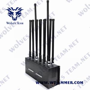 China GSM DCS 3G 4G Lojack Mobile Signal Blocker 60W WIFI GPS RF Jammer factory
