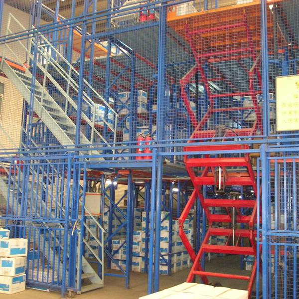 Corrosion Protected Mezzanine Storage Rack , Warehouse Multi Tier Mezzanine Floor