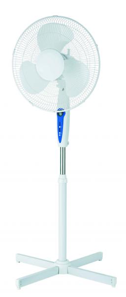 China SAA 16 Inch Electric Stand Fan With Remote Control White Adjustable Height factory