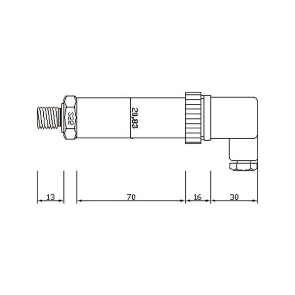 Spi I2C Water Digital Pressure Transducers RS485 4-20mA Ceramic Pressure Sensor