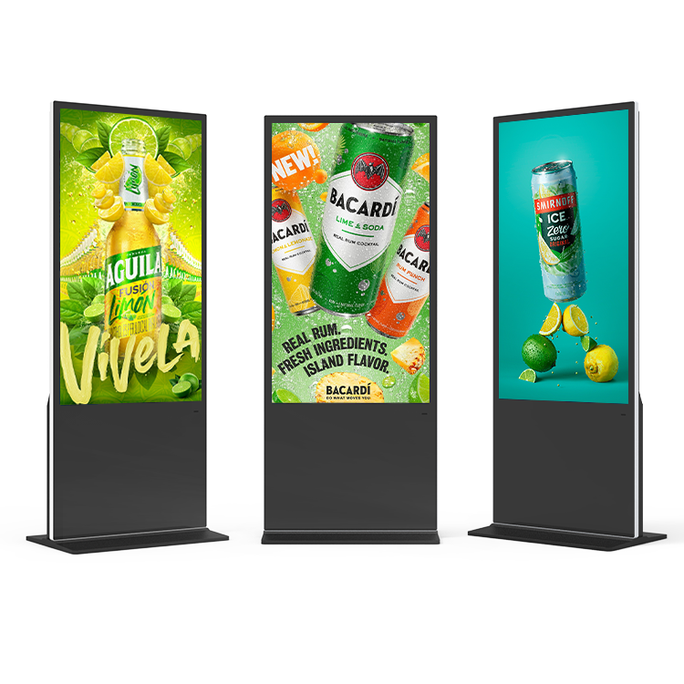 75 Inch Digital Signage with Touchscreen Enabled and Multi-language Support for Retail Advertising Display