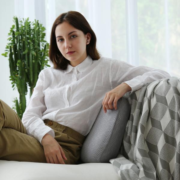 Orthopedic Memory Foam Cervical Pillow , Ergonomic Soft Neck Support Pillow