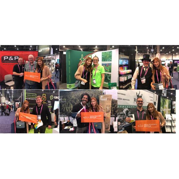 Custom Doypack ziplockk Stand Up Plastic Bags Pouches With Hanging Hole