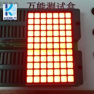 China 7x11 orange color square hole led dot matrix display module led panel for lift on sale