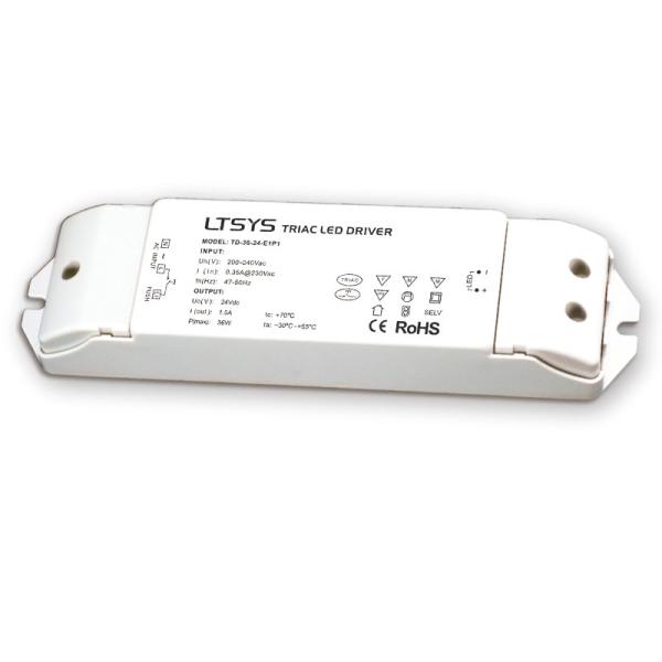 China Portable Smart Led Driver , 24v Constant Voltage Dimmable Led Driver 36 Watt factory