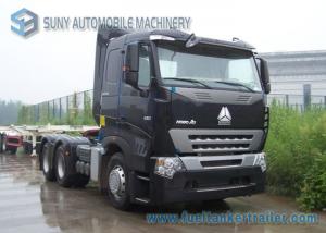 China 420 HP Sinotruk HOWO A7 Tractor Truck Heavy Prime Mover AMT Gearbox Diesel Fuel Type factory