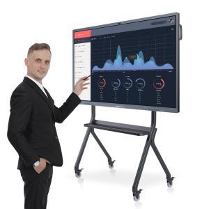 IR LCD Intelligent Interactive Flat Panel 100 Inch Wireless Finger Touch