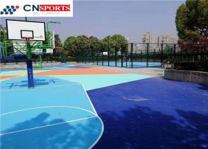 China 8mm Painting SPU Flooring All Weather Outdoor Synthetic Basketball Court factory