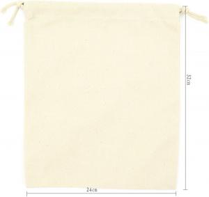 China Lightweight durable Small Cotton Canvas Muslin Drawstring Bag Bags on sale
