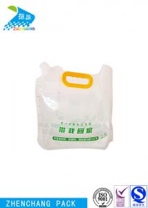 China Transparent Stand Up Spout Pouch Moisture Proof Plastic Beer Liquid Spout Bag factory