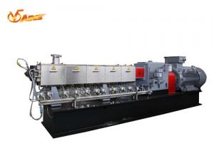 China Polymer With Filler CaCo3 Twin Screw Compounder , Talcum Powder Plastic Screw Extruder factory