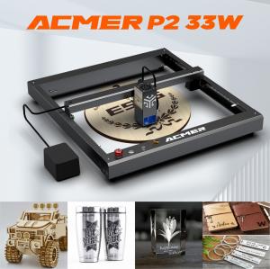 China Home Laser Engraving Cutting Machines 33W CNC Hobby Laser Cutter Aluminum factory