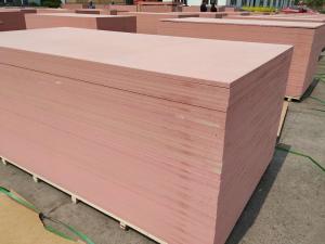 China Factory of MDF BOARD.Pink Fire resistant MDF Board.fire rated melamine board/fireproof mdf board/anti-fire board,12mm,18 on sale