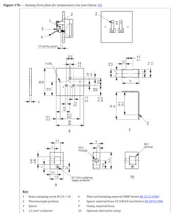 BS1363-2 Temperature Rise Test System With Dummy Front Plate Max. 45A