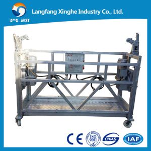China Aluminum andamio colgante / electric gondola platform / steel rope suspended platform factory