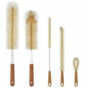 China Household Plastic Cup Washing Brush For Baby Milk Bottle Small Wooden factory