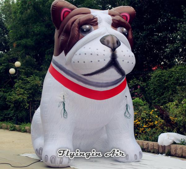 China Customized 4m Height Cute Inflatable Mangy Dog Model for Pet Shop factory