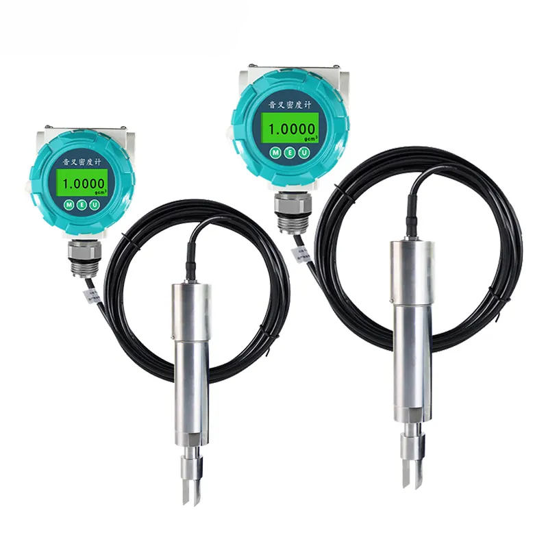 Vibrating Tuning Fork Online Densitometer Liquid Continuous Density Meter Concentration Display 4-20mA RS485