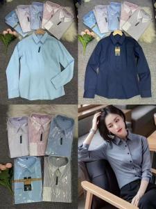 China Washable Womens Polo Shirts Solid Pattern Regular Shirts Formal Dress Kcs9 factory