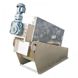 China Sludge Dehydrator Multi Disc Screw Press Machine for Oily Wastewater Treatment factory