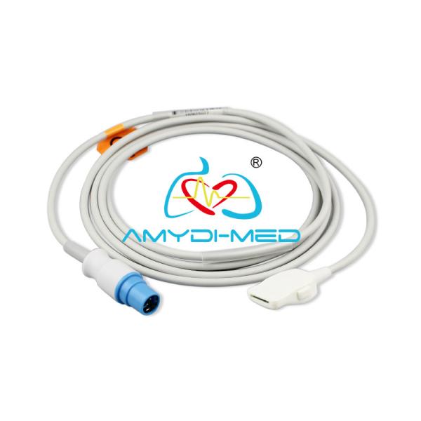 TPU SpO2 Adapter Cable CE Certification And Gray Reusable Sensor spo2 extension cable