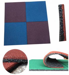 China Soundabsorb Playground Flooring Mats , Rubber Outdoor Mat For Playground factory