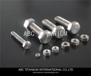 China DIN titanium anchor bolt/bolts and nuts/wheels bolts titanium ti 6al 4v/motorcycle equip factory