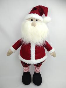 China Cuddly Christmas Plush Toys 3 Years Child PP Cotton Fillings Santa Claus Toys 35cm factory