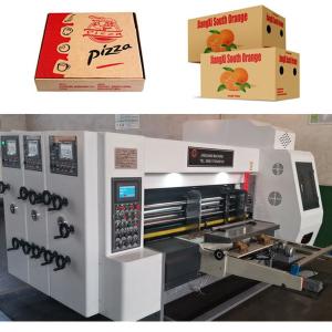 China 2 Color Corrugated Box Printing Machine With Slotting And Die Cutting on sale