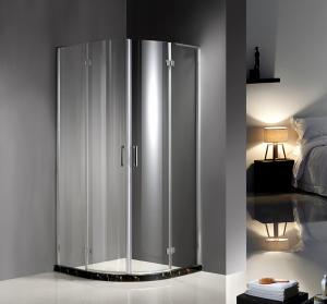 China 900X900X1900 6MM tempered glass Professional Hinged Quadrant Shower Enclosure , Curved Corner Shower Units on sale