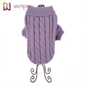 China Turtleneck Cable Knit Dog Sweater Outfits For Dogs Cats factory