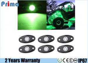 China Green LED Rock Lights 6 Pods LED Light Lamp for Interior Exterior Under Off Road Truck Jeep ATV SUV Jeep 4x4 Boat 4wd on sale