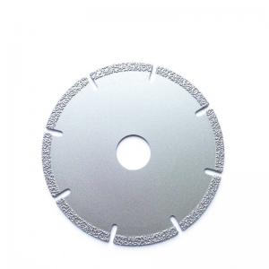 China High quality 105×0.5/1.0×5×20×8T Vacuum Brazed Diamond Grinding Cutting Disc for stone ceramic plastic marble factory