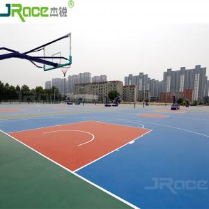 China Eco - friendly Anti - slip Basketball Sport Court 3 - 8 mm Thickness factory