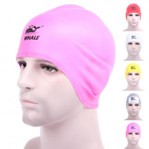 Water Sports Pink Cool Swim Caps For Big Hair With Washable Eco Friendly