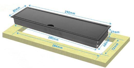 Multimedia Conference Table Socket , 110V-240V Desktop Socket Information Box