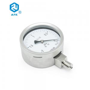 China Diaphragm Box Stainless Steel Pressure Gauge Low Pressure For Argon Gas factory