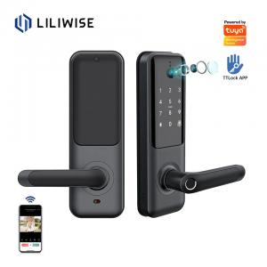 China Fingerprint Video Door Bell Lock Tuya Smart Door Lock With Camera factory