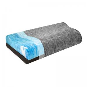 China Memory Foam Double Layer Pillow Contour Breathable Bamboo Charcoal factory