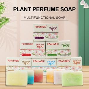 China ODM Organic Handmade Soap Perfume Plant Essential Oil Whitening Body Bath Toilet Soap factory