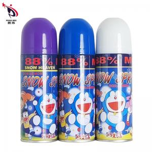 China 250ml Doraemon Artificial Snow Spray Christmas Party Supplies White Foam factory