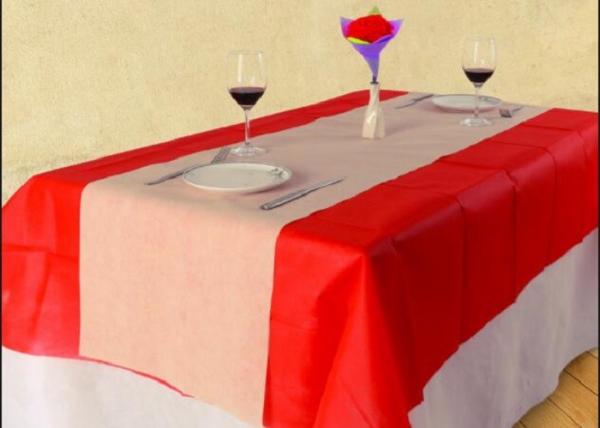PP TNT Colored Non Woven Disposable Table Covers TNT Spun - Bonded Anti Static