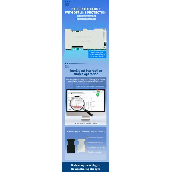 KLS Smart LiFePO4 & Lithium Li-ion Battery Active Cell Balance Equalizer BMS
