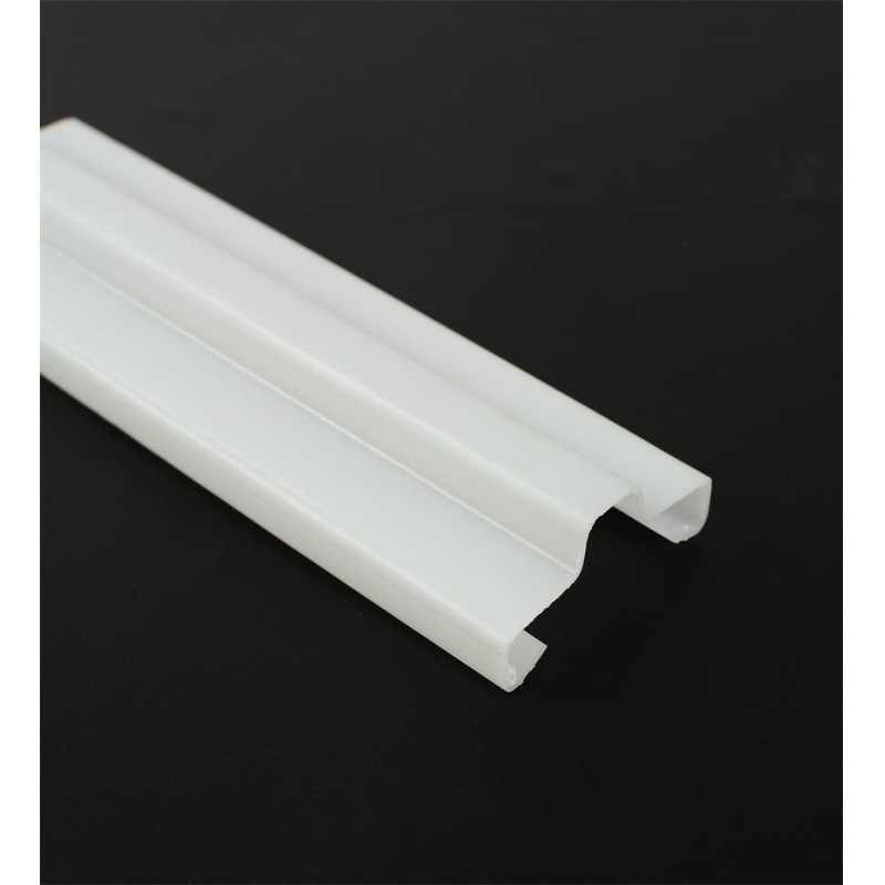 Extruded Square PVC Decorative Profile PC PVC Diffuser Pipe Plastic Customized