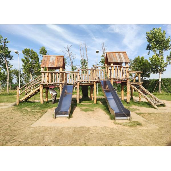 Log Playsets Wooden Playground Set Climbing Net Sets