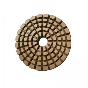 China 4 Inch Round Resin Floor Diamond Polishing Pads For Glass factory