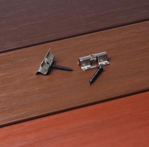 China Silver Stainless Steel Deck Screws WPC Decking Accessories Composite Boards Clips factory